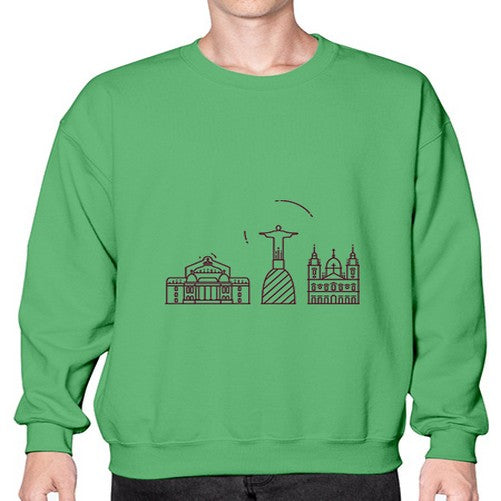 RioDeJaneiro 1736# - cities- Sweatshirt - Crew