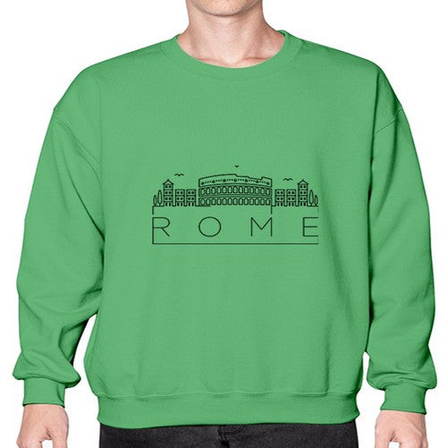 Rome Minimal Skyline 1747# - cities- Sweatshirt - Crew