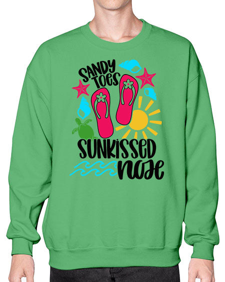 Sandy Toes Sunkissed Nose Style 27# - summer- Sweatshirt - Crew