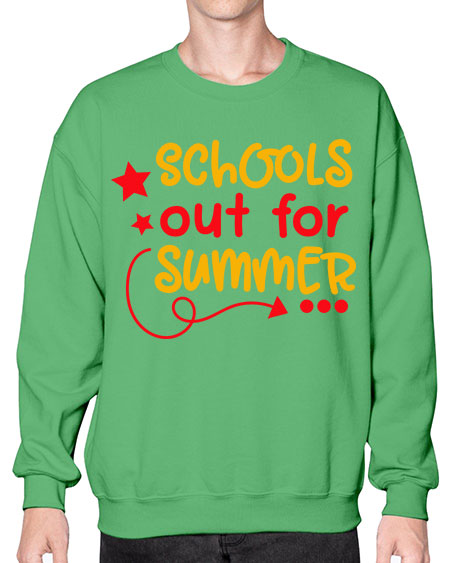 SchoolsOutSummer 83# - summer- Sweatshirt - Crew