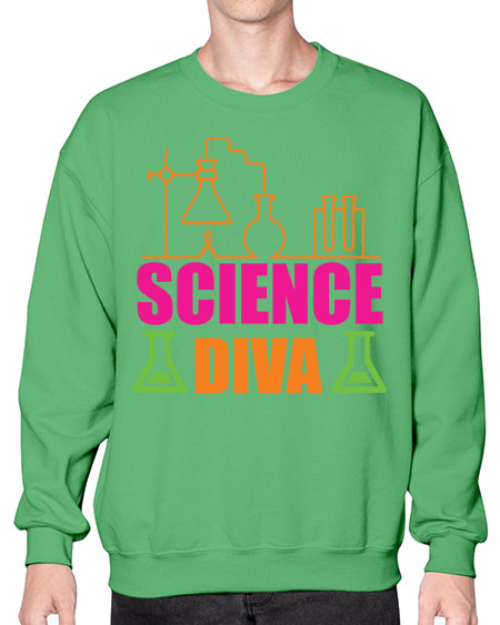 Science Diva 127# - general science- Sweatshirt - Crew