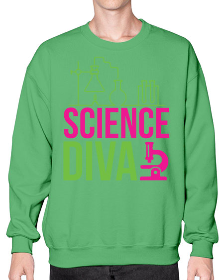 Science Diva 128# - general science- Sweatshirt - Crew