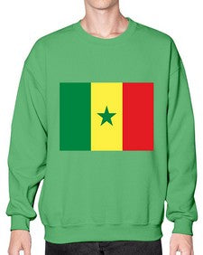 Senegal 1811# - world flags- Sweatshirt - Crew