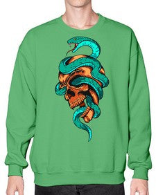 Snake 207# - cartoon animals- Sweatshirt - Crew