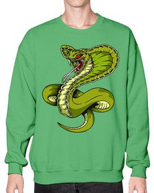 Snake 208# - cartoon animals- Sweatshirt - Crew
