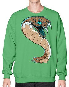 Snake 209# - cartoon animals- Sweatshirt - Crew