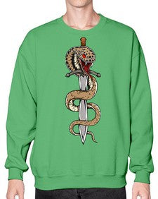 Snake 211# - cartoon animals- Sweatshirt - Crew