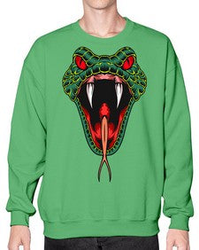 Snake 212# - cartoon animals- Sweatshirt - Crew
