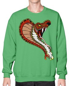 Snake 213# - cartoon animals- Sweatshirt - Crew