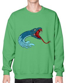 Snake 219# - cartoon animals- Sweatshirt - Crew