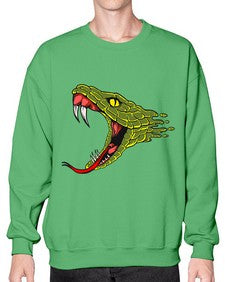 Snake 221# - cartoon animals- Sweatshirt - Crew
