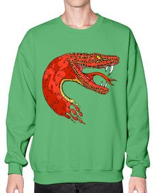 Snake 223# - cartoon animals- Sweatshirt - Crew