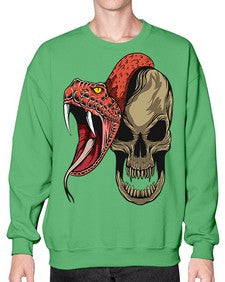 Snake 226# - cartoon animals- Sweatshirt - Crew
