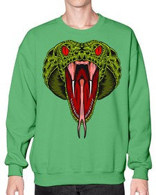 Snake 229# - cartoon animals- Sweatshirt - Crew