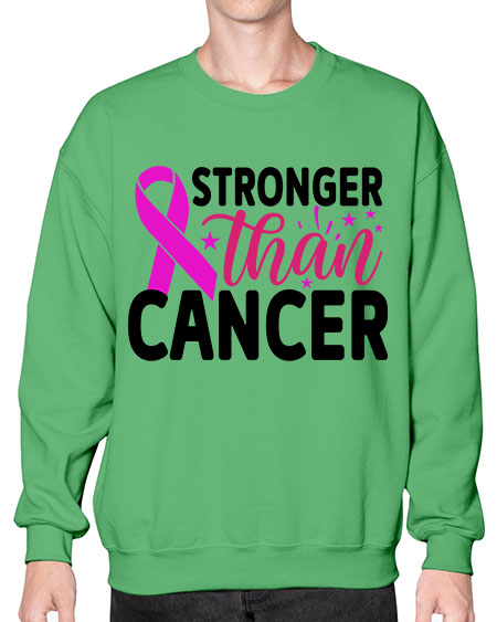 Stronger Than Cancer 6# - breast cancer- Sweatshirt - Crew