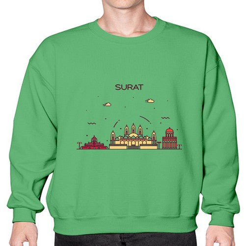 Surat 1908# - cities- Sweatshirt - Crew