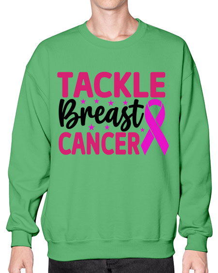 Tackle Breast Cancer 5# - breast cancer- Sweatshirt - Crew