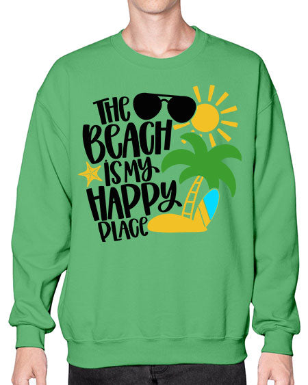 The Beach Is My Happy Place Style 12# - summer- Sweatshirt - Crew