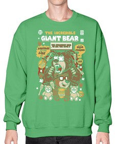 The incredible bear 251# - cartoon animals- Sweatshirt - Crew