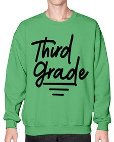 Third Grade 947# - third grade- Sweatshirt - Crew