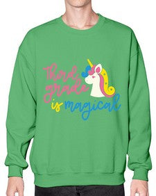 Third Grade Is Magical 963# - third grade- Sweatshirt - Crew