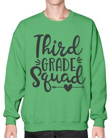 Third Grade Squad 975# - third grade- Sweatshirt - Crew