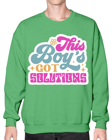 This boys got solutions 19# - general science- Sweatshirt - Crew