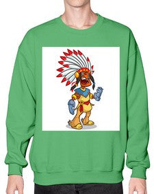 Thnksgvngindian 254# - cartoon general- Sweatshirt - Crew