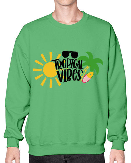 Tropical Vibes Style 9# - summer- Sweatshirt - Crew