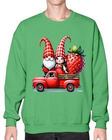 Truck Gnome Strawberries 1673# - strawberry- Sweatshirt - Crew