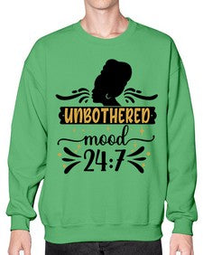 Unbothered mood Style 2# - black girls or women- Sweatshirt - Crew
