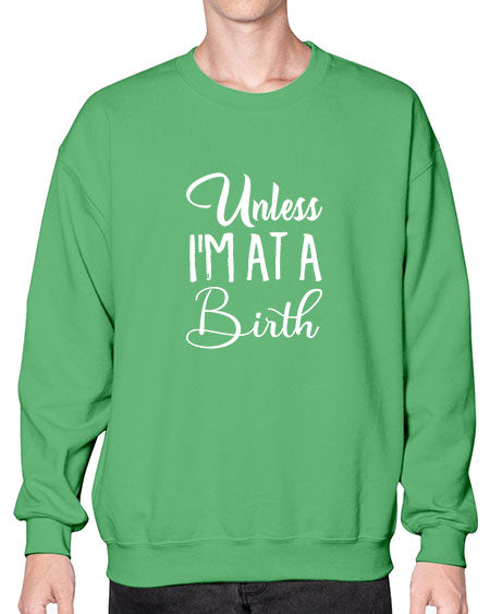 Unlessimatabirthhoodiegiftsfordoula1594# - doubla- Sweatshirt - Crew