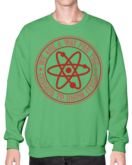 We are a way for the cosmos to know itself 300# - general science- Sweatshirt - Crew