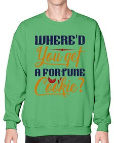 Whered you get that from a fortune cookie 165# - chess- Sweatshirt - Crew