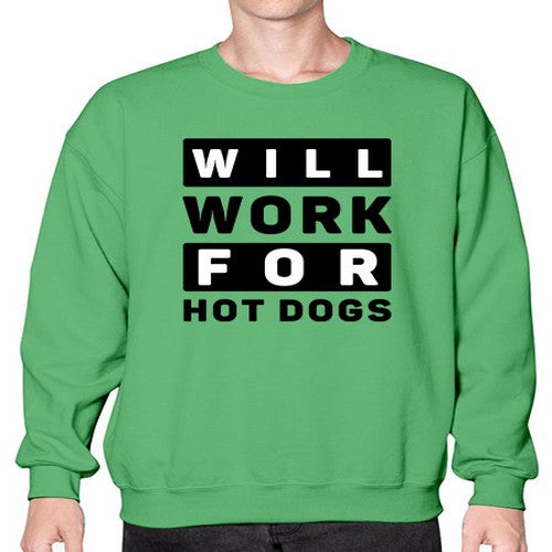 Will Work For Style 1# - dogs- Sweatshirt - Crew