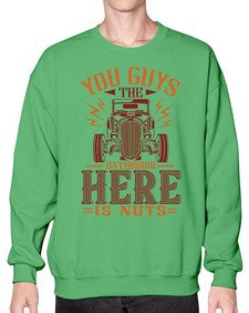 You guys the bathroom here is nuts 71# - hot rod- Sweatshirt - Crew
