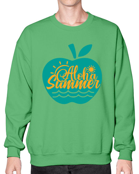 aloha summer Style 110# - summer- Sweatshirt - Crew