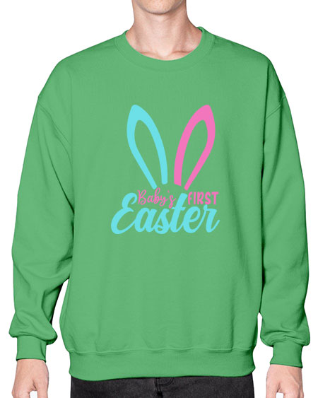 babys first easter Style 37# - baby- Sweatshirt - Crew