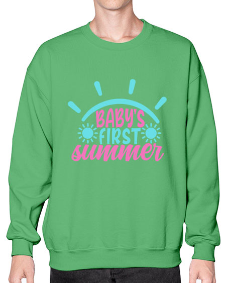 babys first summer Style 40# - baby- Sweatshirt - Crew