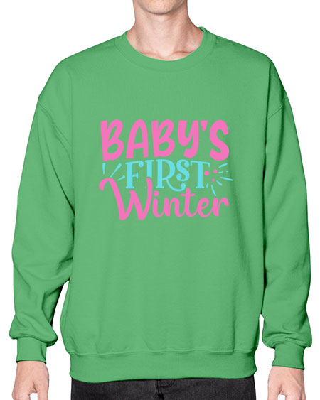 babys first winter Style 42# - baby- Sweatshirt - Crew