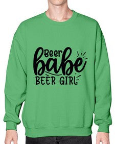 beer babe beer girl 45# - beer- Sweatshirt - Crew