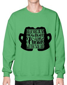 beer because you dont win 641# - beer- Sweatshirt - Crew