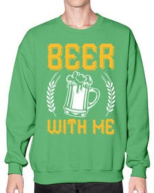 beer with me 662# - beer- Sweatshirt - Crew