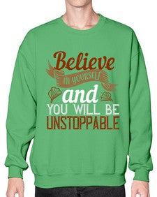 believe in yourself and you will be unstoppable 54# - cooking- Sweatshirt - Crew