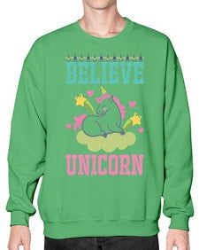 believe unicorn 45# - unicorn- Sweatshirt - Crew