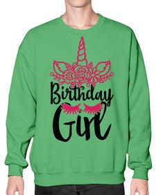 birthday girl 60# - unicorn- Sweatshirt - Crew