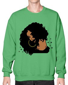 black women - queen 54# - black girls or women- Sweatshirt - Crew