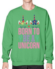 born to be a unicorn 70# - unicorn- Sweatshirt - Crew