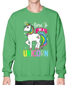 born to be a unicorn 72# - unicorn- Sweatshirt - Crew