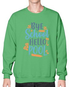 bye school hello pool 32# - general school- Sweatshirt - Crew